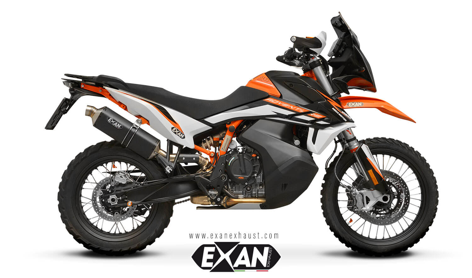 Exan-Exhaust-KTM 790 Adventure (2019 - 2020) - euro 4 -X-Rally-Carbonio