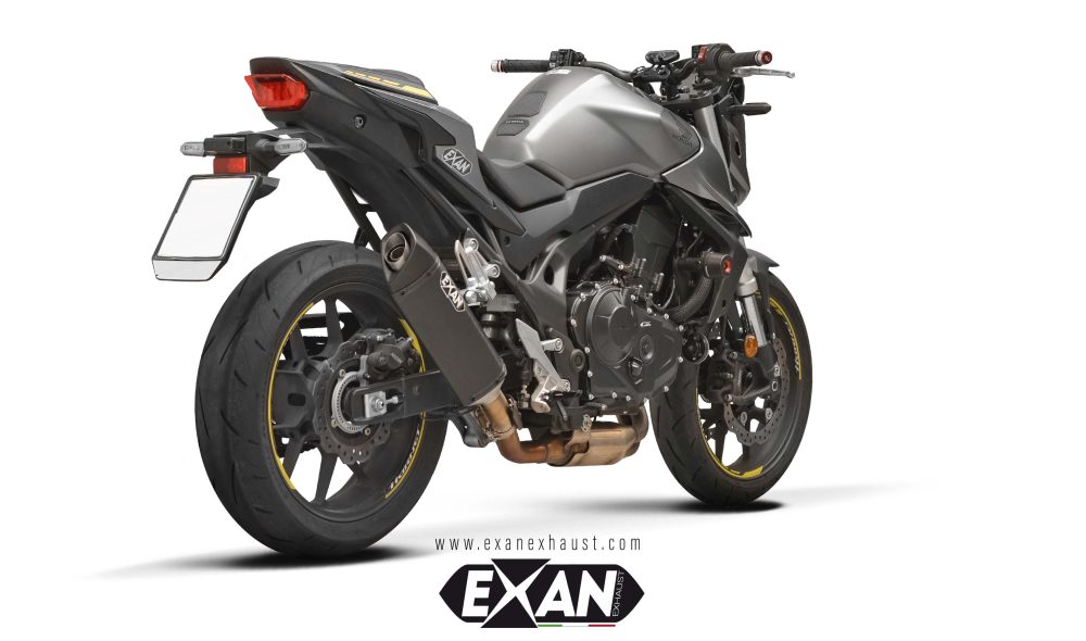 Exan-Exhaust-honda-cb750-hornet-x-black-ovale-carbonio-lateral